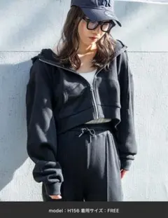 WEGO ショートジップパーカー