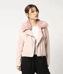 ByeBye oneway スエードライダースジャケット