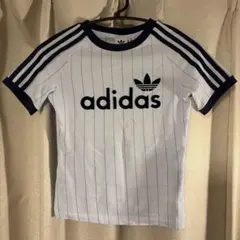adidas JC7705 ストライプ半袖Tシャツ M - メルカリ