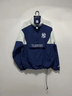 ニューヨーク・ヤンキース ナイロンハーフジップ　M