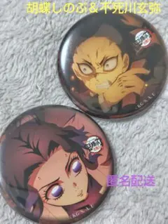鬼滅の刃 缶バッジ 胡蝶しのぶ＆不死川玄弥