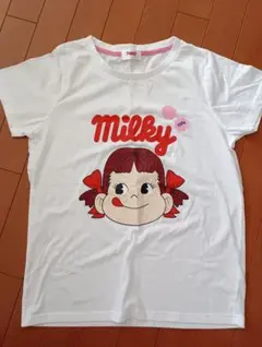 【未使用品】ペコちゃんTシャツ　Lサイズ