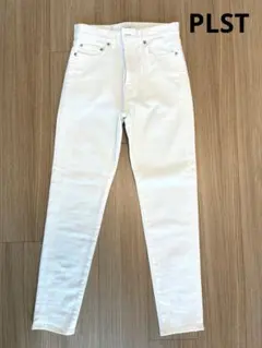 PLST ホワイトデニムパンツ