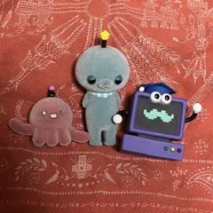 教育番組　フロッキーフィギュア　タマ　パウル　はかせ　セット　カプセルトイ