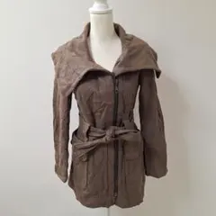 ザラベーシック/ZARA BASIC ビッグ カラー フルジップ コート【S】