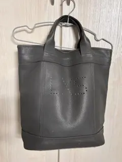 Longchamp トートバッグ グレー レザーのサムネイル