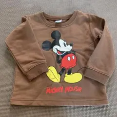 Disney baby ミッキーマウス トレーナー ブラウン　西松屋