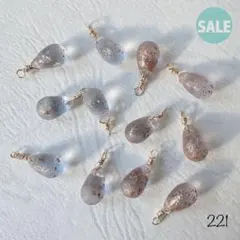 221チェコドロップビーズ エッチングゴールドsale!!!