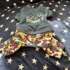 BROWNIE'S 犬用つなぎ カラフル柄
