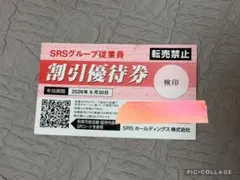 SRSグループ 従業員割引優待券 1枚　2026年9月30日迄のサムネイル