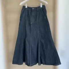 GU デニムロングスカート