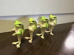 並べ隊 整列アマガエル フィギュア4体セット