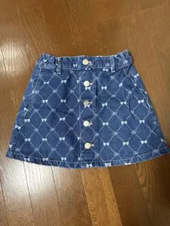 ピンクハント　リボン柄デニムスカートのサムネイル
