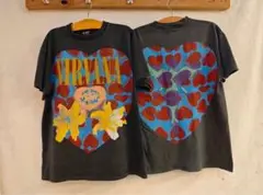 NIRVANA カラフルハート Tシャツ