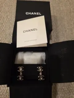 アキラ様専用)美品✷CHANEL シャネル ハート ピアス ブラックレザー