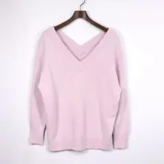 ドゥーズィエムクラス カシミヤ ウール 前後両Vネックニット 定価33000円