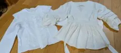 H&M 　GRL　ホワイトブラウス 2枚セットのサムネイル