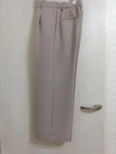 ロペピクニック　スラックス パンツ ベージュ ウエストゴム