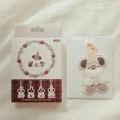 リルリンリン キーチェーン 白 ベージュ