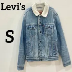 Levi’sボア付きデニムジャケット Gジャン 防寒 Sサイズ