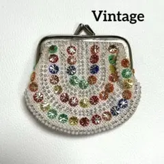 アンティーク　ビンテージ　ビーズ刺繍　コインケースのサムネイル
