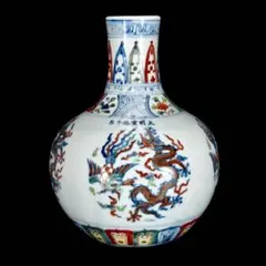染付獅子文梅瓶 染付獅子文梅瓶 - メルカリ
