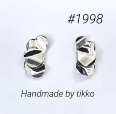 ハンドメイドピアス #1998 フラワー　シルバー