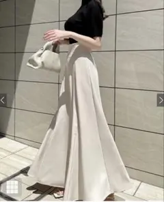 GRL ハイウエストロングフレアスカート　gc190 Sサイズ