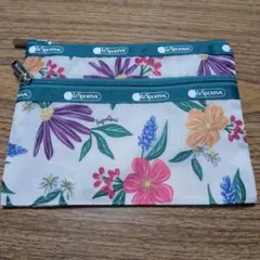 LESPORTSAC フラワープリント ポーチ