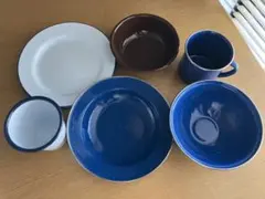 ホーロー食器セット アウトドア　キャンプ