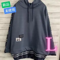 韓国 レディース チェック レイヤード シャツ パーカー