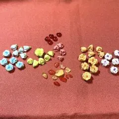 樹脂粘土　ビーズ　パーツ素材　バラ　ハート　さざれ