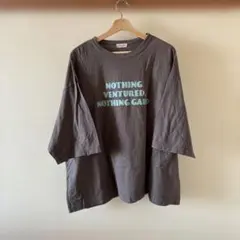 SamanthaMos2 ビックTシャツ　チャコールグレー