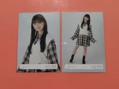 ☆ 山川宇衣 ☆ 櫻坂46 生写真 チェックコーデ