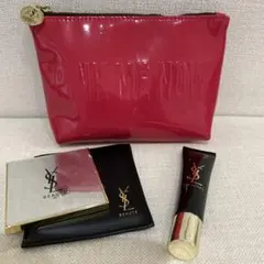 イヴ・サンローランリップ用美容液、コンパクトミラー、ナイロンポーチ　3点セット