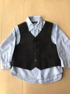 男の子⭐︎式服・正装にベスト・ワイシャツ美品！