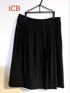 美品 iCB アイシービー カシミヤ ブラウン ウールカシミヤ スカートＭ