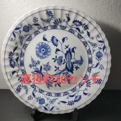 Sanyo Blue Elite 青い花柄大皿のサムネイル