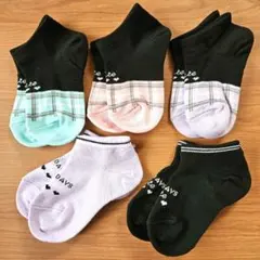 キッズ靴下 5足セット 多色