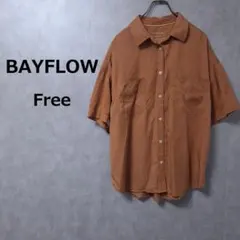 BAYFLOW セルロース とろみ オーバーサイズ 半袖シャツ Fのサムネイル