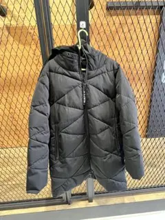 RUSTY キルティングダウンジャケット 黒　フード付き