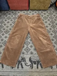 UNIQLO U コーデュロイ ワイドワークパンツ ブラウン