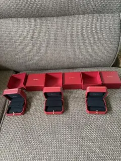 現行品　美品カルティエ　ピアス　イヤリング　空箱　ケース　3セット