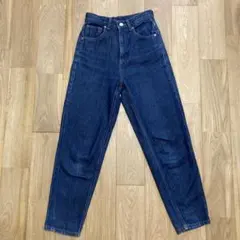 GU ダークブルー ハイウエスト デニム