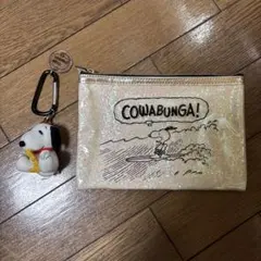 スヌーピー・ポーチ&キーホルダーセット・新品