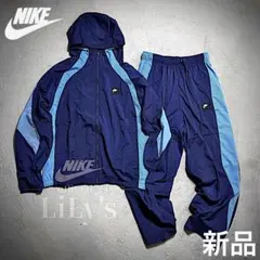 【Ｌサイズ】NIKE上下セットアップ　定価26,070円　青　ネイビー　ウーブン