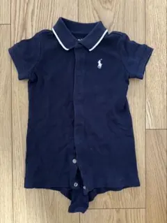 【値下げ】Ralph Lauren ネイビー ポロシャツロンパース RM 60