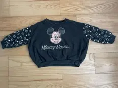 ミッキーマウス スウェットトレーナー 黒