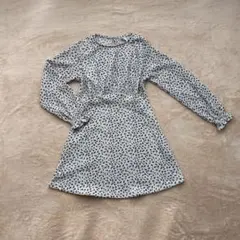 ZARA ワンピース　花柄　白　キッズ　140