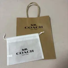 COACH ショップ袋と不織布収納袋 セット